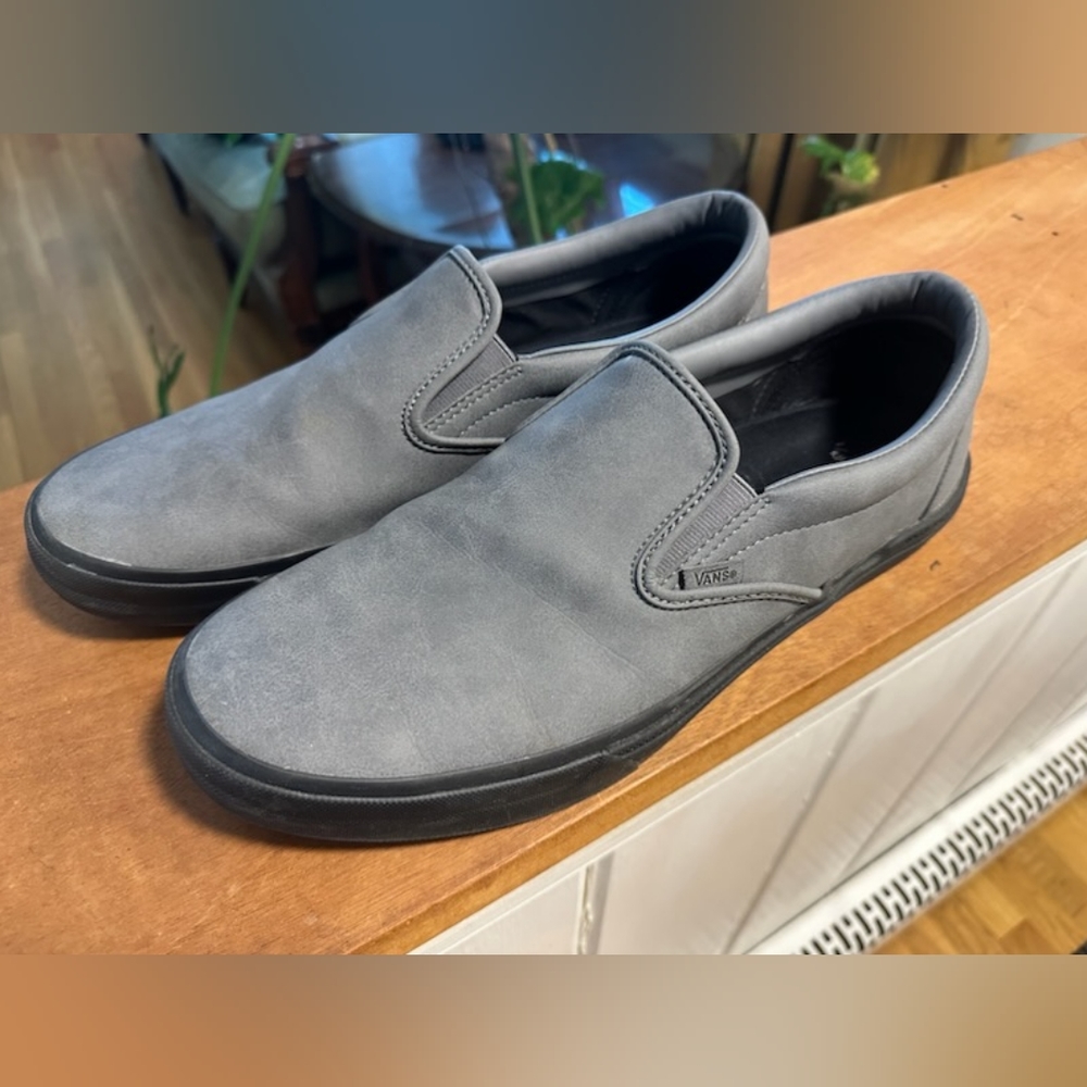 Vans Dennis Enarson Wafflecup BMX Slip-ons - Suede - Pewter/Black